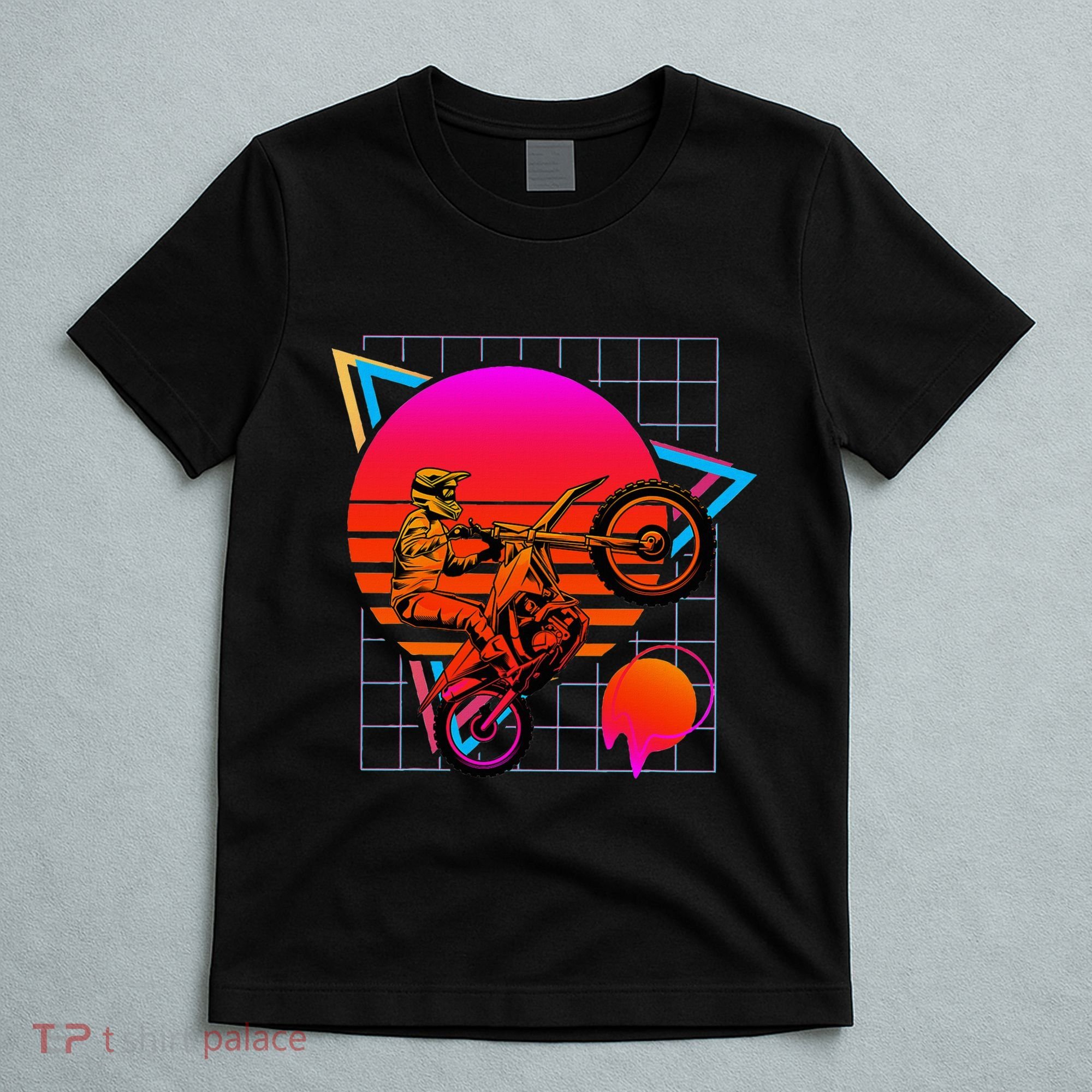 Dirt Bike Retro 80s Style Vintage Motocross T-Shirt