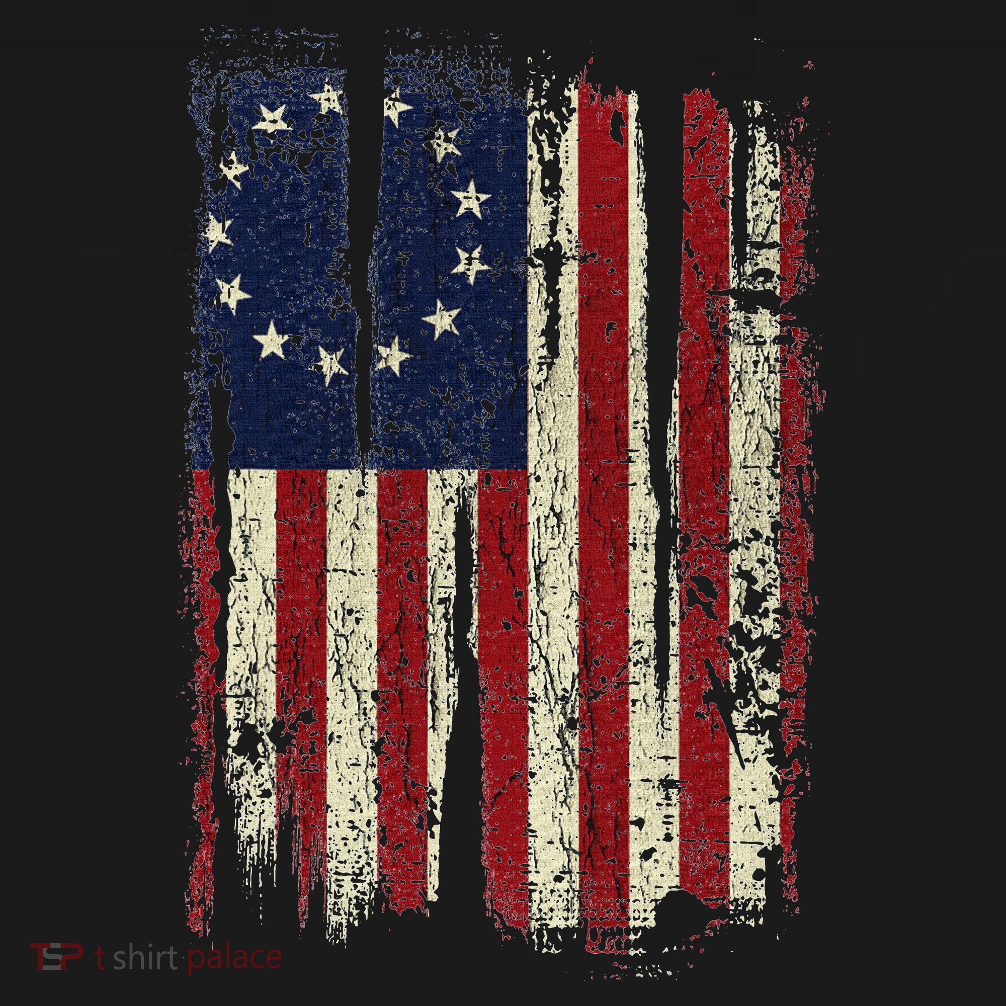 Distressed Betsy Ross American Flag 13 Star Colonies Patriot Women's Hoodie