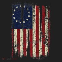 Distressed Betsy Ross American Flag 13 Star Colonies Patriot Tumbler thumb 3