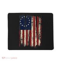 Distressed Betsy Ross American Flag 13 Star Colonies Patriot Mousepad thumb 0