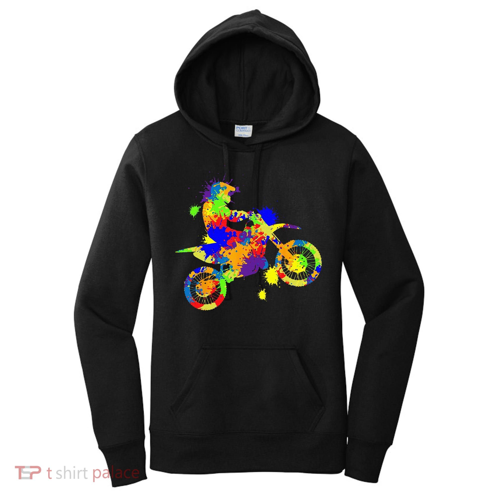 Dirt Bike Rider Motocross Enduro Dirt Biking Women's Hoodie