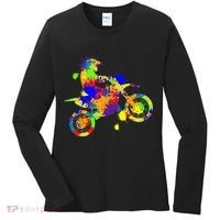 Dirt Bike Rider Motocross Enduro Dirt Biking Women's Long Sleeve Shirt thumb 0