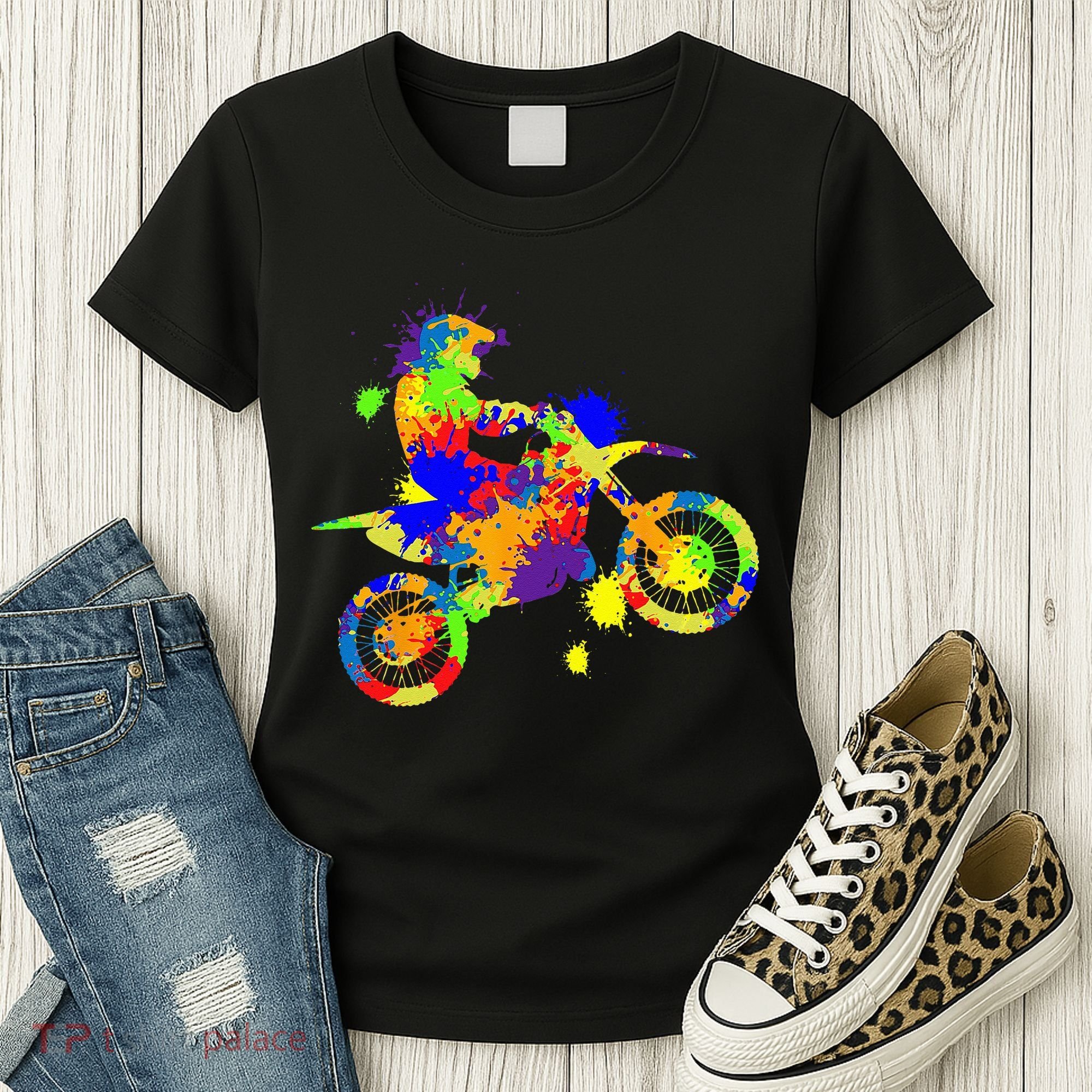 Dirt Bike Rider Motocross Enduro Dirt Biking Women's T-Shirt