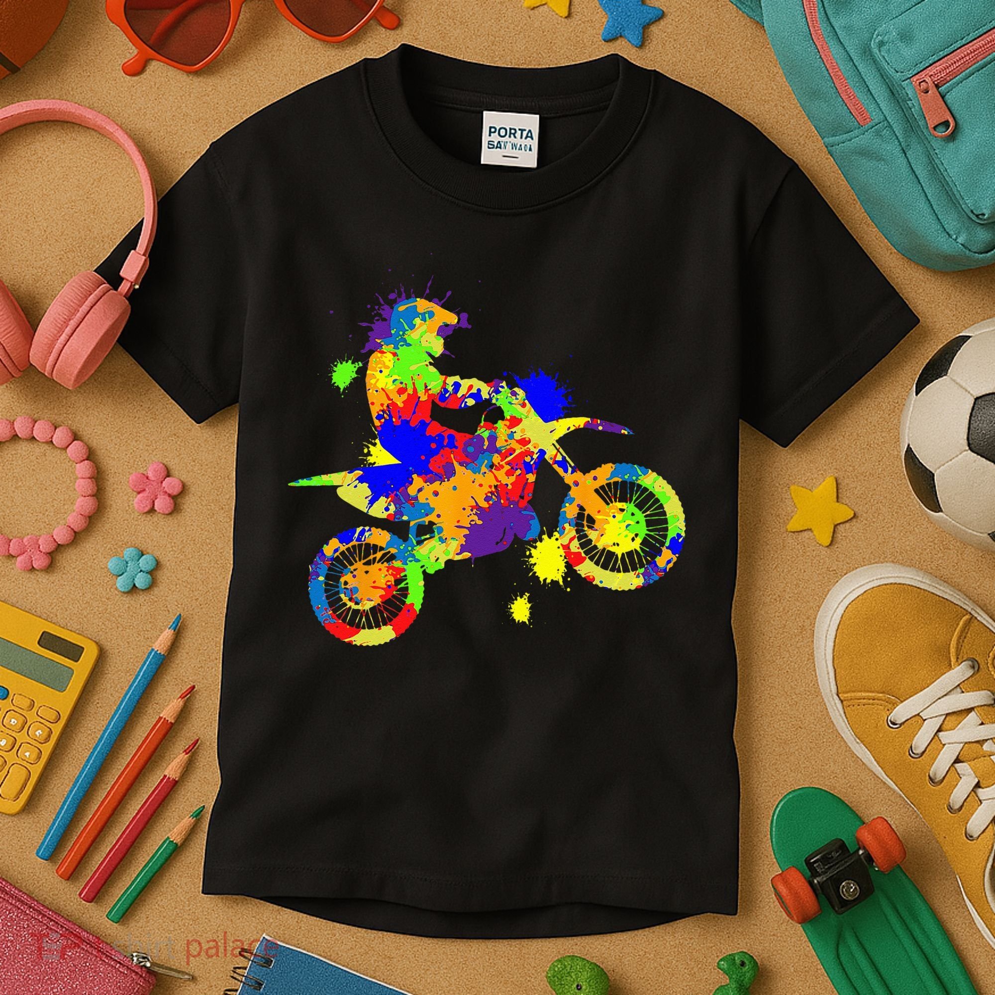 Dirt Bike Rider Motocross Enduro Dirt Biking Kids T-Shirt