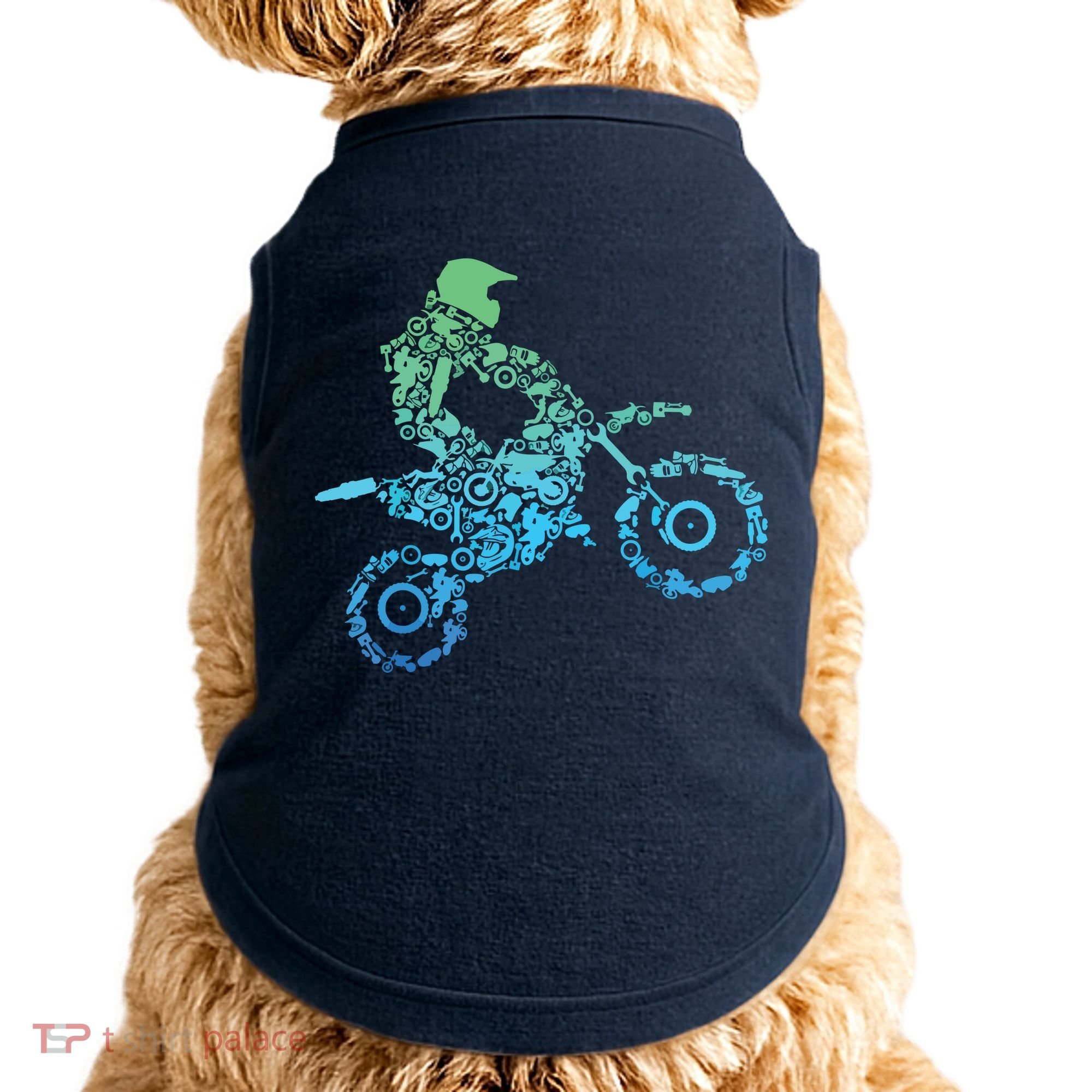 Dirt Bike Rider Motocross Dirt Biking Gift Doggie Tank