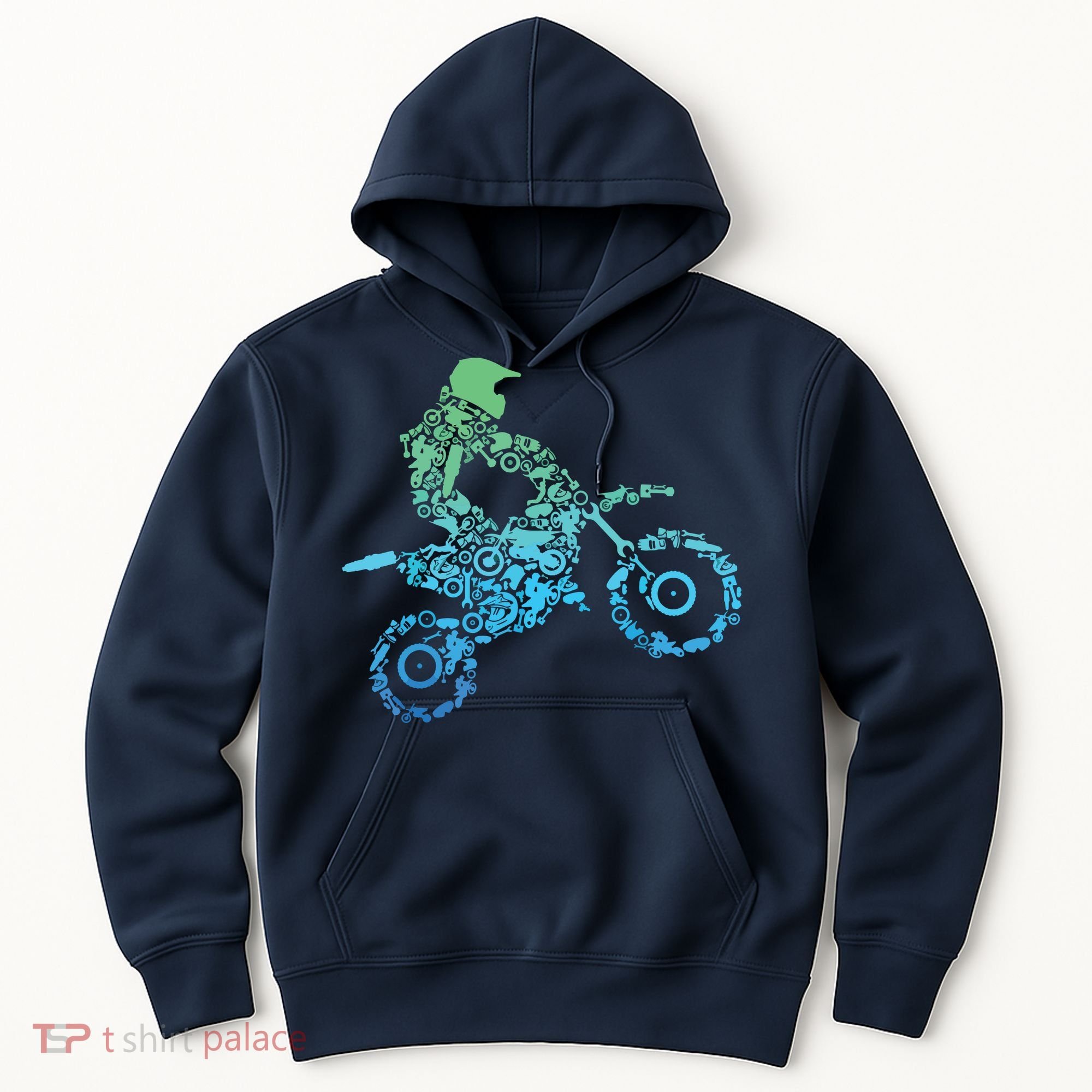 Dirt Bike Rider Motocross Dirt Biking Gift Hoodie