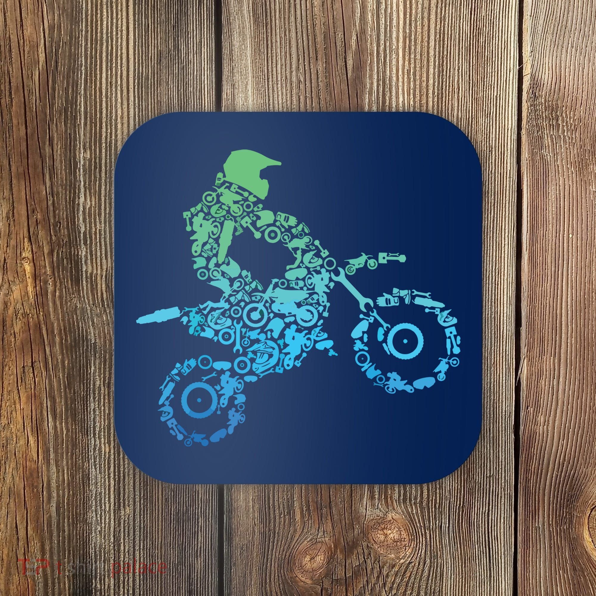 Dirt Bike Rider Motocross Dirt Biking Gift Coaster