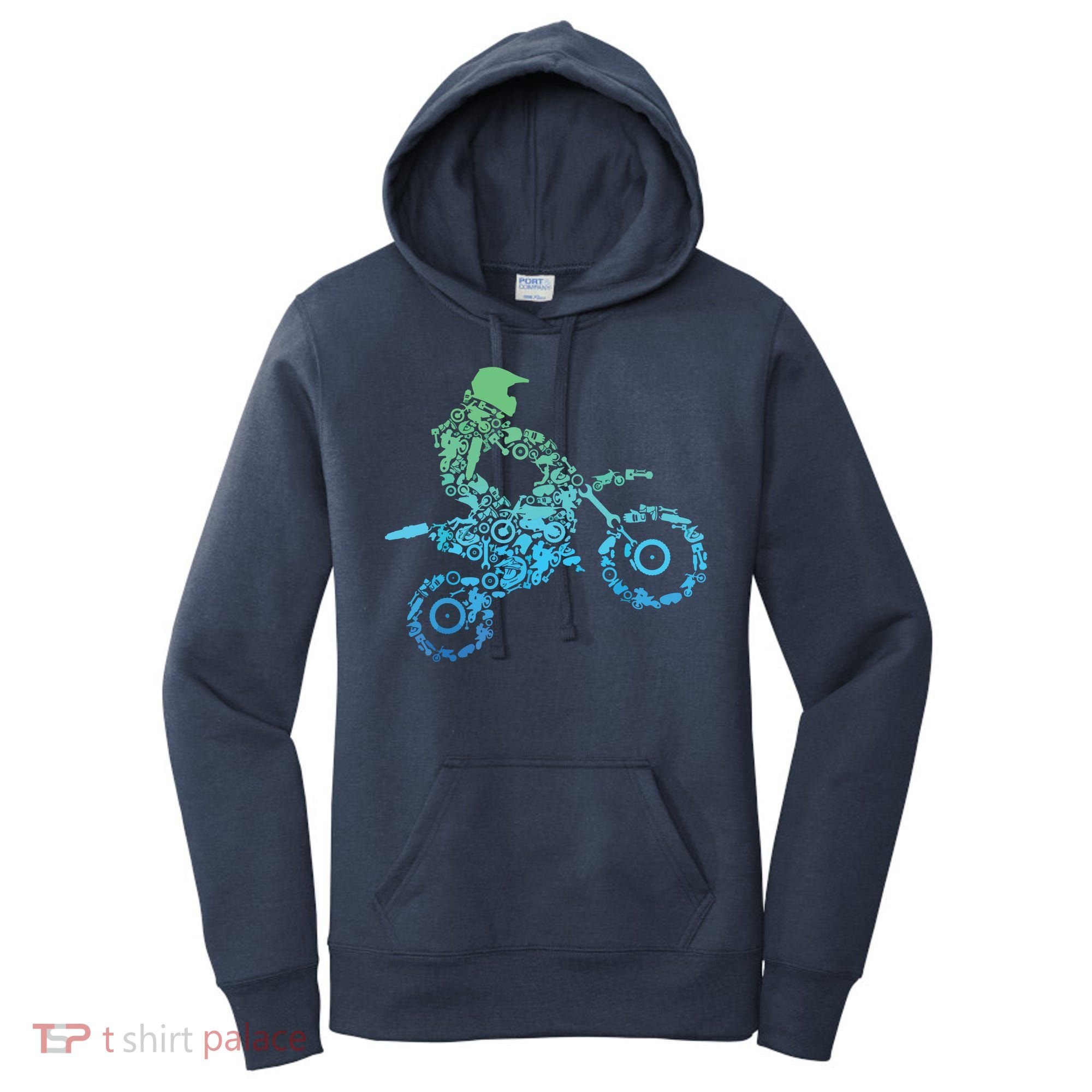 Dirt Bike Rider Motocross Dirt Biking Gift Women's Hoodie