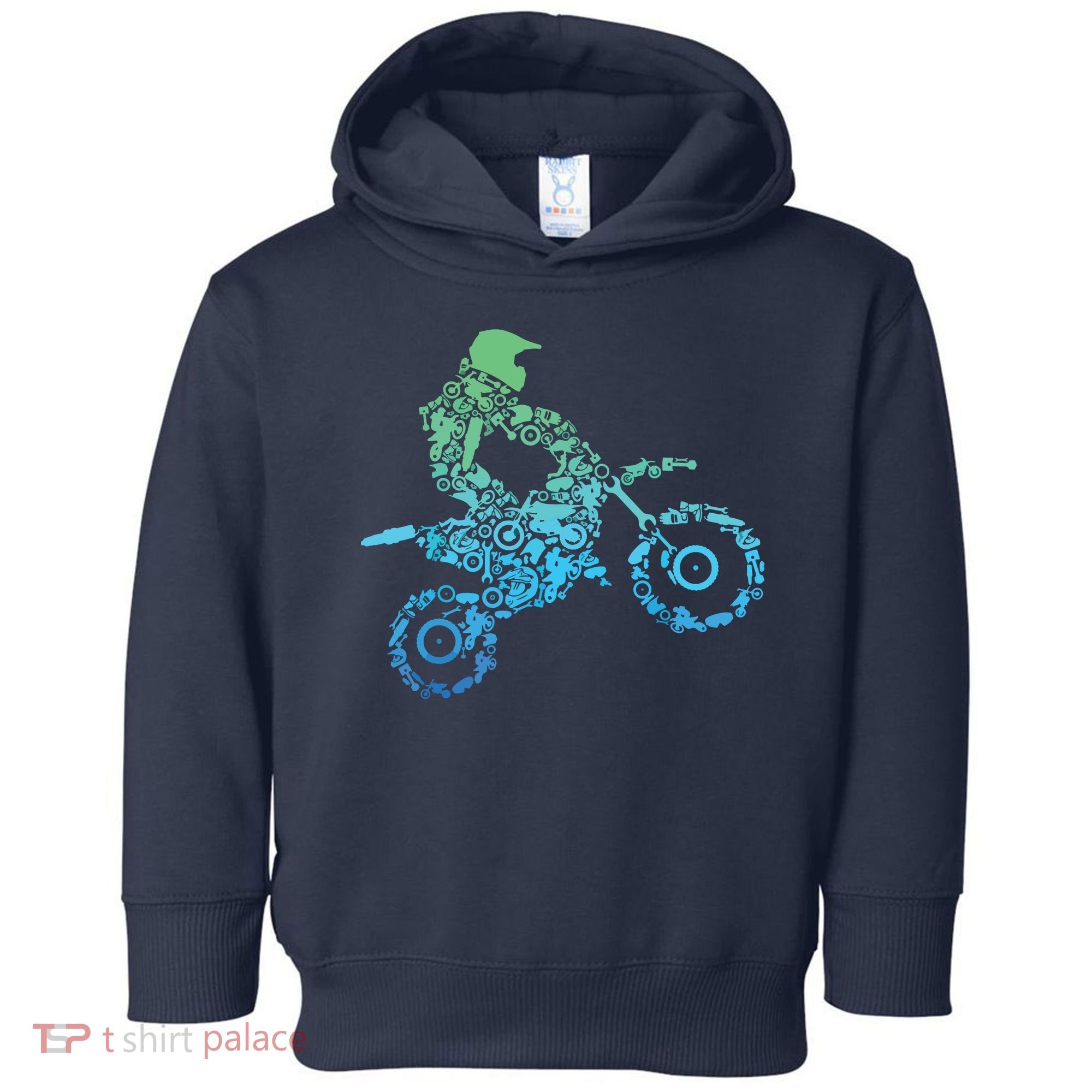 Dirt Bike Rider Motocross Dirt Biking Gift Toddler Hoodie