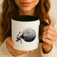Dung Beetle Rolling Dung Ball African Wildlife Coffee Mug thumb 3