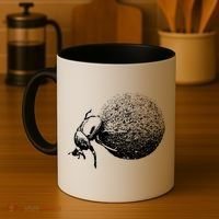 Dung Beetle Rolling Dung Ball African Wildlife Coffee Mug thumb 4