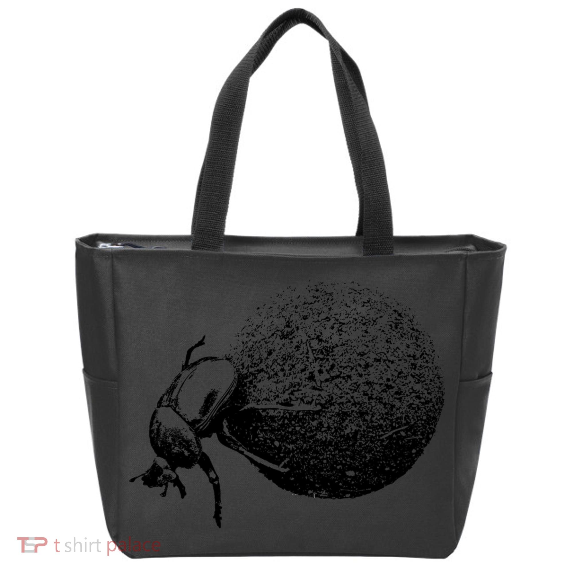 Dung Beetle Rolling Dung Ball African Wildlife Tote Bag