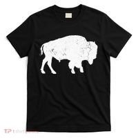 Distressed Buffalo Retro Bison Animal Lover T-Shirt thumb 0