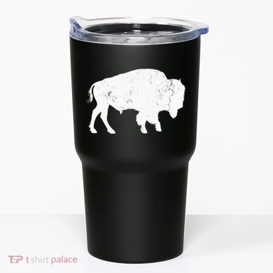 Distressed Buffalo Retro Bison Animal Lover Tumbler