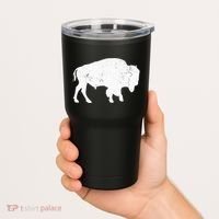 Distressed Buffalo Retro Bison Animal Lover Tumbler thumb 2