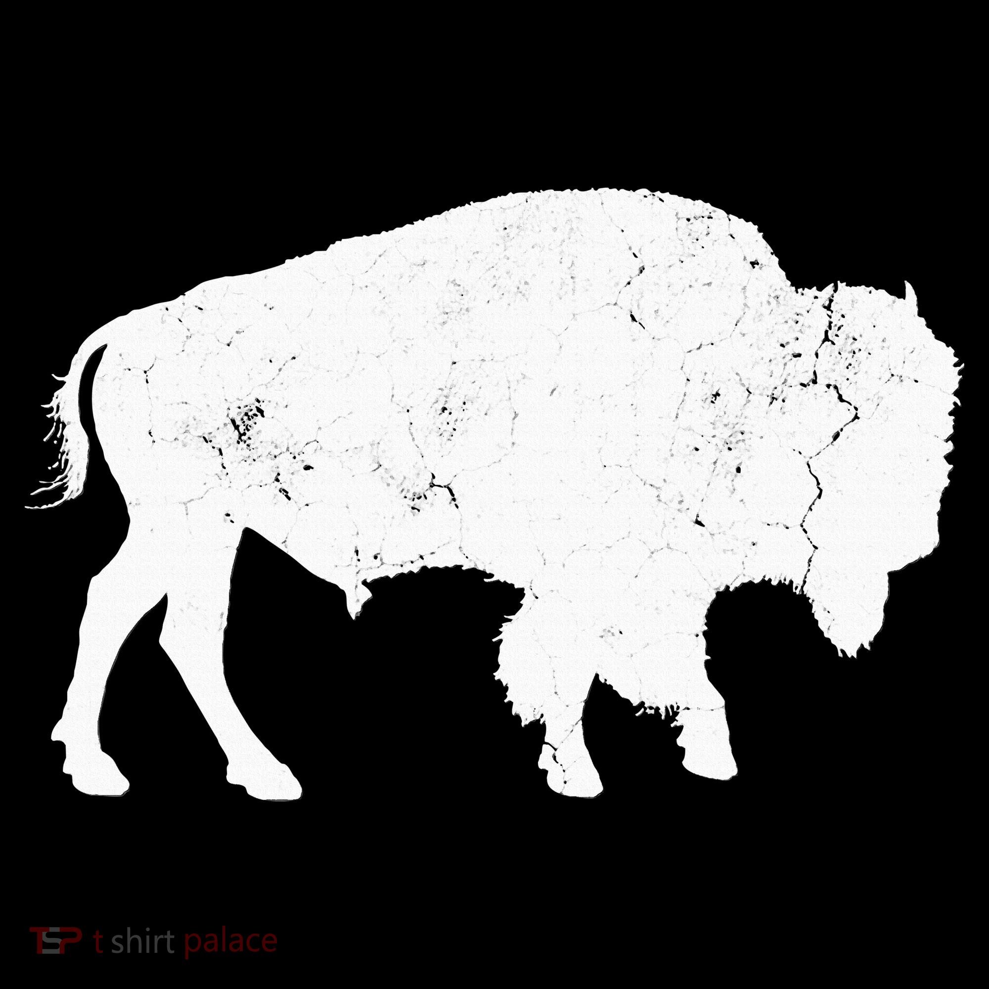 Distressed Buffalo Retro Bison Animal Lover Tank Top