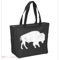 Distressed Buffalo Retro Bison Animal Lover Tote Bag thumb 2