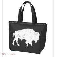 Distressed Buffalo Retro Bison Animal Lover Tote Bag thumb 3