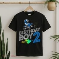 Dirt Bike Rider 2 Years Old Motocross 2nd Birthday Boy T-Shirt thumb 2