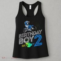 Dirt Bike Rider 2 Years Old Motocross 2nd Birthday Boy Women's Tank Top thumb 3