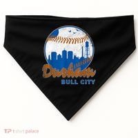 Durham Baseball Skyline Classic Bull City North Carolina USA-Made Doggie Bandana thumb 0