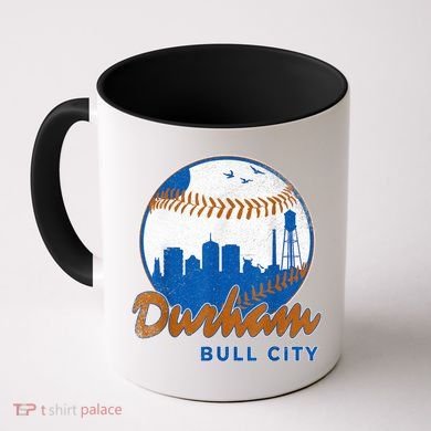 Durham Baseball Skyline Classic Bull City North Carolina Coffee Mug