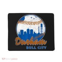 Durham Baseball Skyline Classic Bull City North Carolina Mousepad thumb 0