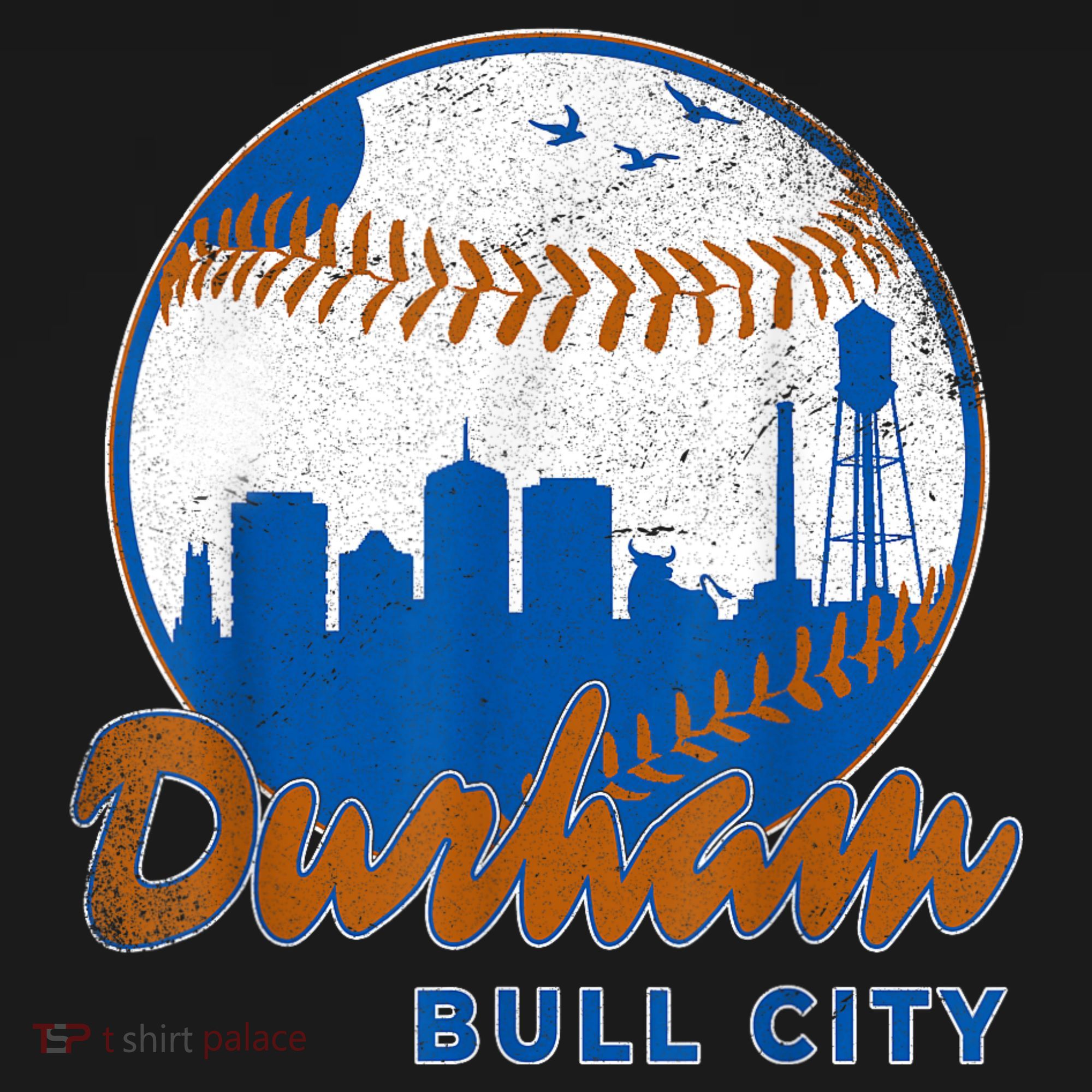 Durham Baseball Skyline Classic Bull City North Carolina Mousepad