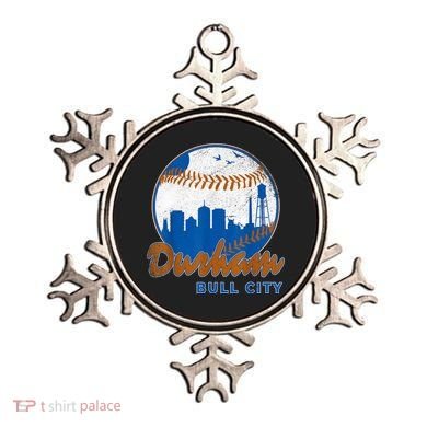 Durham Baseball Skyline Classic Bull City North Carolina Ornament
