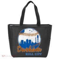 Durham Baseball Skyline Classic Bull City North Carolina Tote Bag thumb 0
