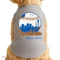 Durham Baseball Skyline Classic Bull City North Carolina Doggie Tank thumb 0