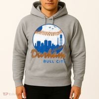 Durham Baseball Skyline Classic Bull City North Carolina Hoodie thumb 2