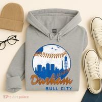 Durham Baseball Skyline Classic Bull City North Carolina Hoodie thumb 4