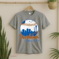 Durham Baseball Skyline Classic Bull City North Carolina T-Shirt thumb 2
