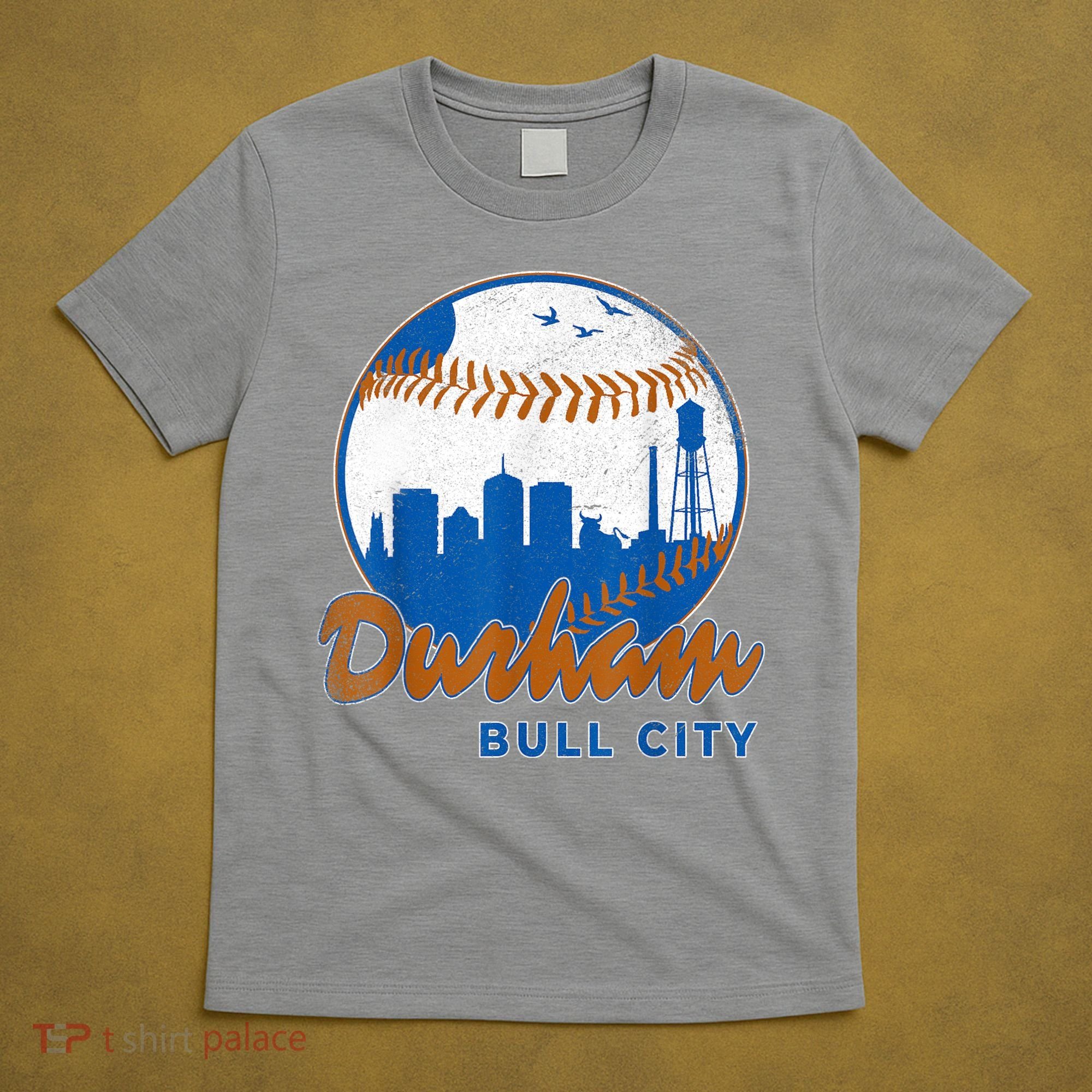 Durham Baseball Skyline Classic Bull City North Carolina T-Shirt