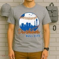 Durham Baseball Skyline Classic Bull City North Carolina T-Shirt thumb 6