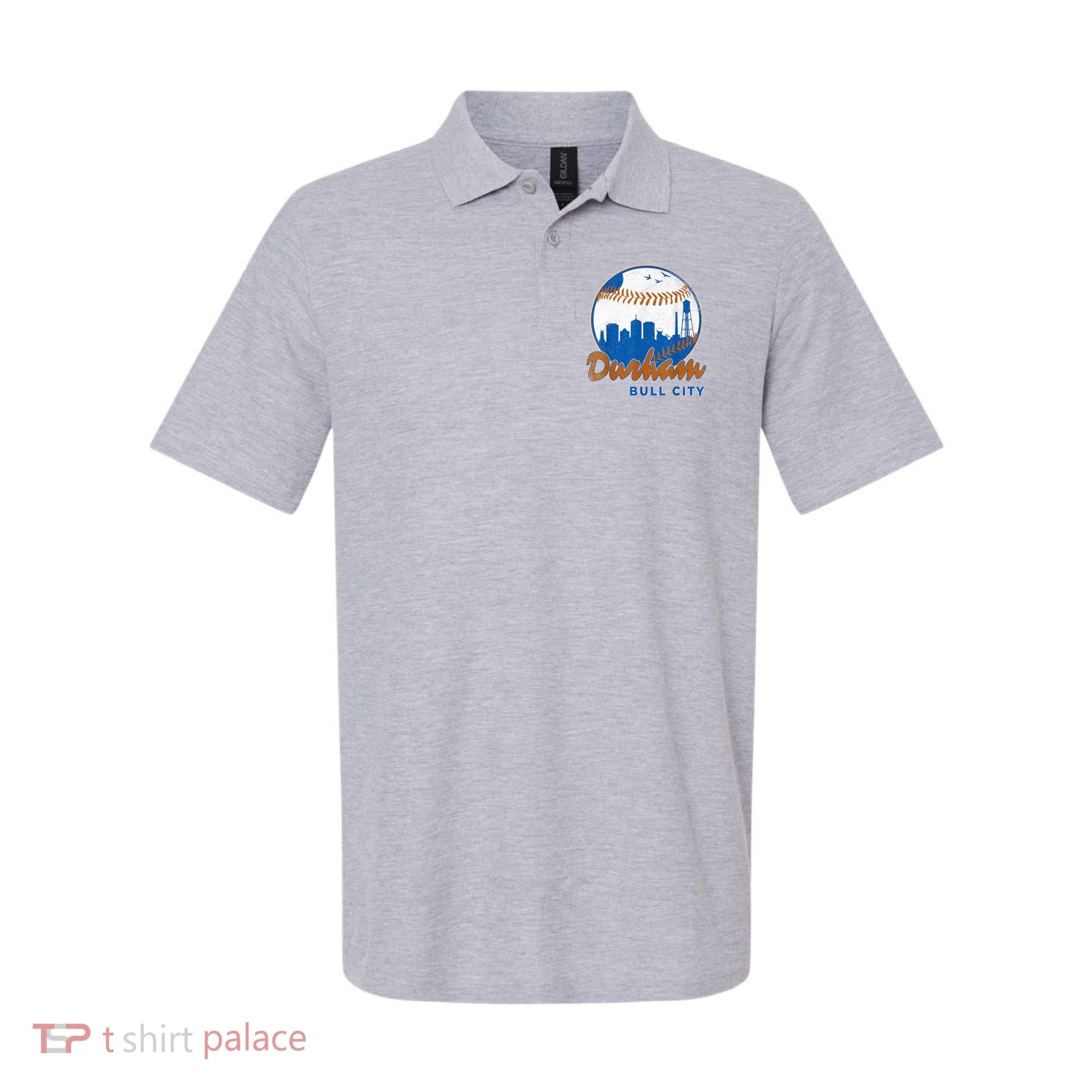 Durham Baseball Skyline Classic Bull City North Carolina Polo