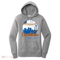 Durham Baseball Skyline Classic Bull City North Carolina Women's Hoodie thumb 0