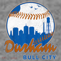 Durham Baseball Skyline Classic Bull City North Carolina Women's Hoodie thumb 2