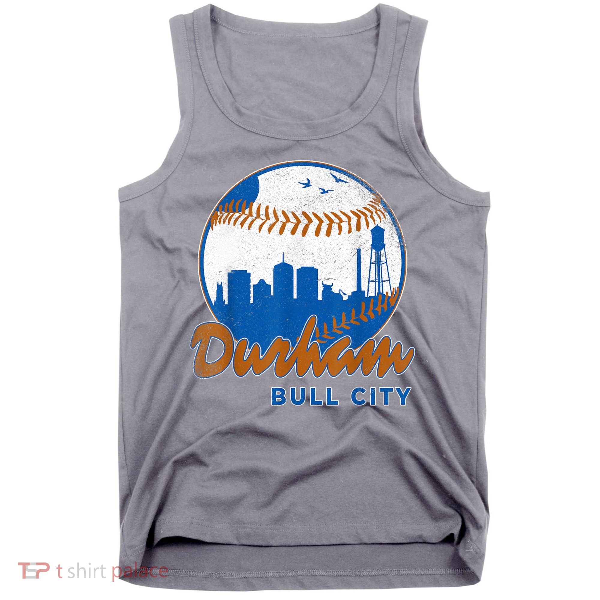 Durham Baseball Skyline Classic Bull City North Carolina Tank Top