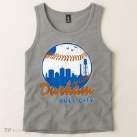 Durham Baseball Skyline Classic Bull City North Carolina Tank Top thumb 2