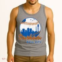 Durham Baseball Skyline Classic Bull City North Carolina Tank Top thumb 3