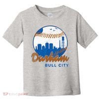 Durham Baseball Skyline Classic Bull City North Carolina Toddler T-Shirt thumb 0