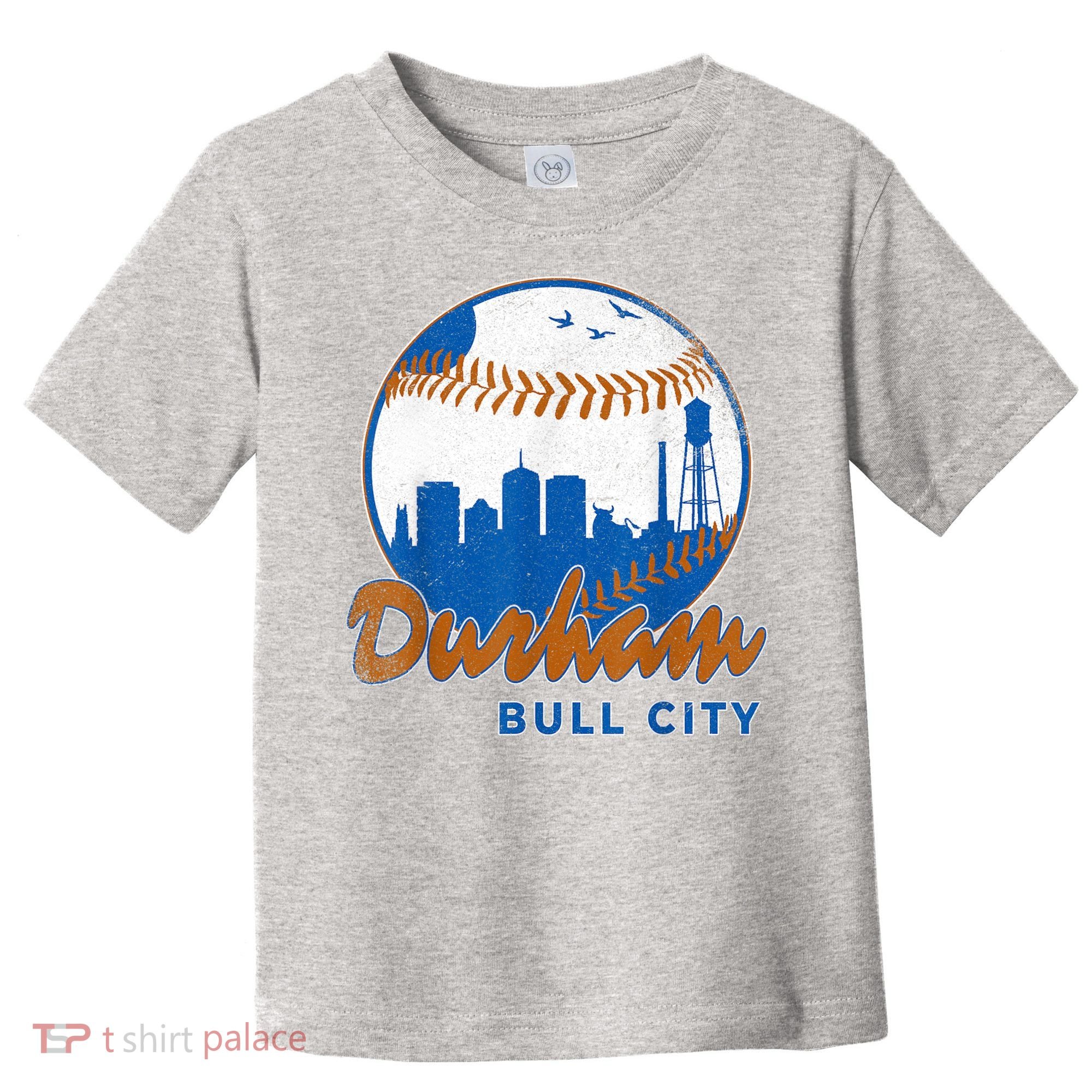 Durham Baseball Skyline Classic Bull City North Carolina Toddler T-Shirt