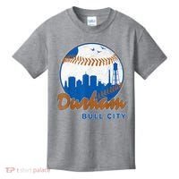 Durham Baseball Skyline Classic Bull City North Carolina Kids T-Shirt thumb 0