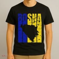 Distressed Bosna Silhouette Vintage Bosnia Flag T-Shirt thumb 3