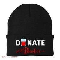 Donate Blood Saved Life National Blood Donor Awareness Month Gift Beanie thumb 0