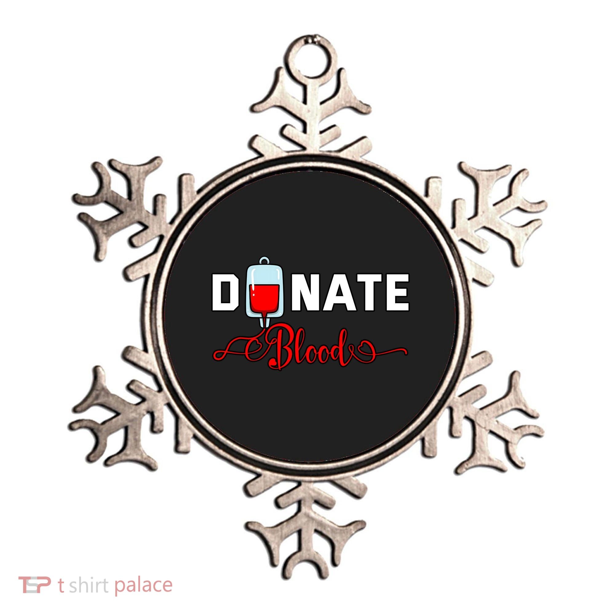 Donate Blood Saved Life National Blood Donor Awareness Month Gift Ornament
