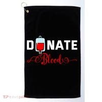 Donate Blood Saved Life National Blood Donor Awareness Month Gift Golf Towel thumb 0