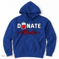 Donate Blood Saved Life National Blood Donor Awareness Month Gift Hoodie thumb 0